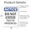 Signmission Do Not Enter Test In Progress OSHA Notice Sign, Vinyl Decal, 18in W x 24in L, 2PK OS-2PACK-NS-D-1824-V-11226 - alternate 6